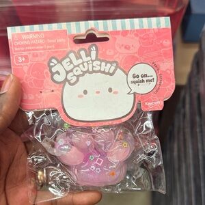 Jelli Squishi Pink Squishy Keychain